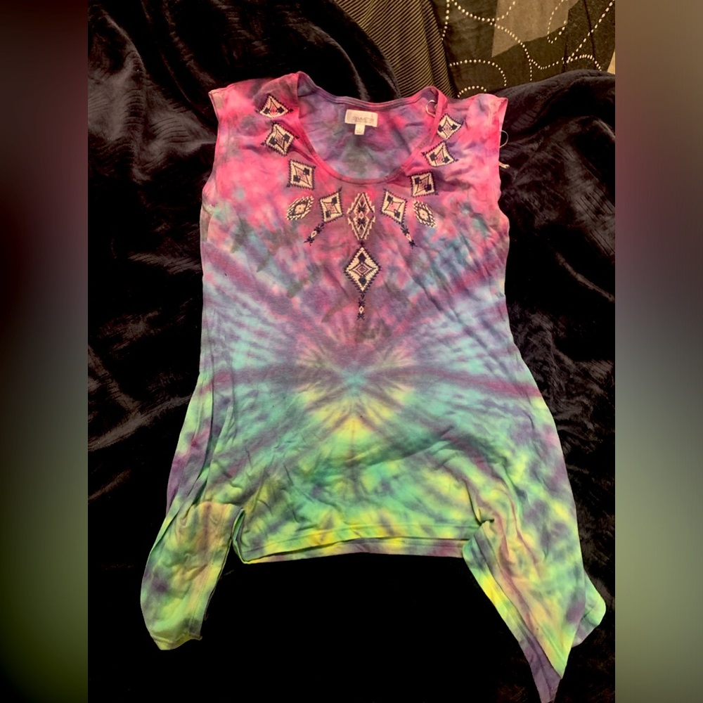 Hand Dyed Symmetry Tee